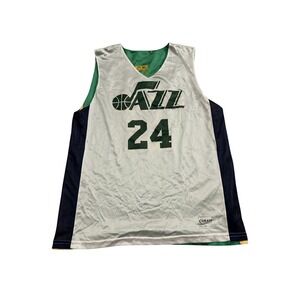 Smash Athletics Utah Jazz Basketball Jersey Mens Medium White Reversible #24 USA
